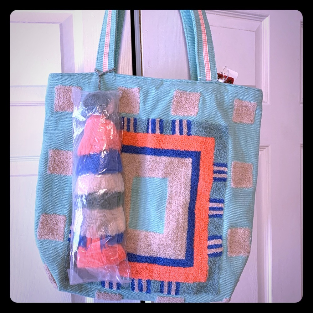 Large summer boho tote